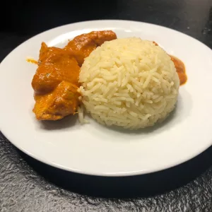 tikka massala d'agneau avec riz basmati